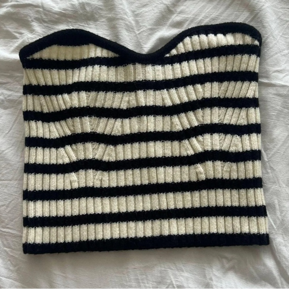 Striped Knit Tube top